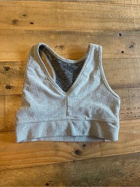 Five Dancewear Gray V-Neck Sports Bra